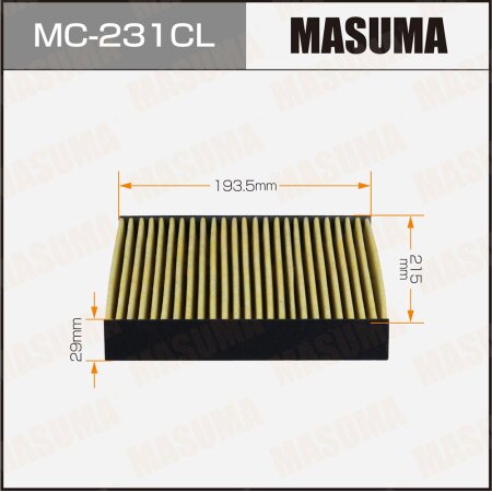 Cabin air filter Masuma charcoal, MC-231CL