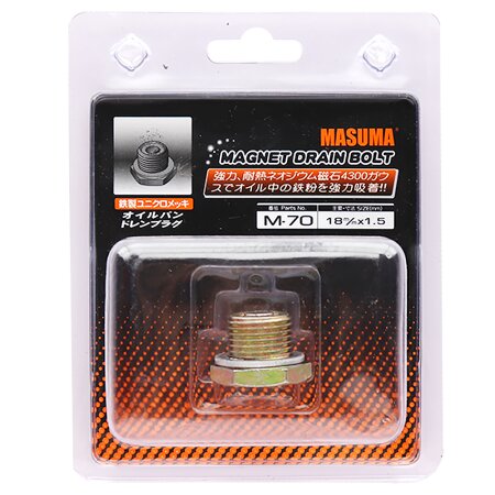Oil drain plug Masuma (with magnet) M18x1.5, M-70