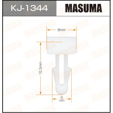 Retainer clip Masuma plastic, KJ-1344