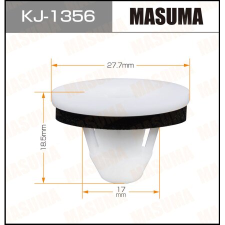 Retainer clip Masuma plastic, KJ-1356