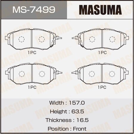 Brake pads Masuma, MS-7499