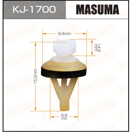 Retainer clip Masuma plastic, KJ-1700