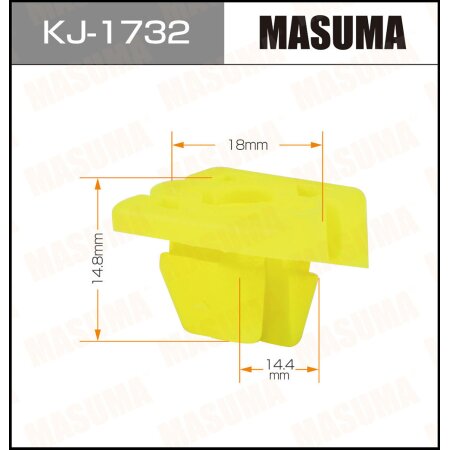 Retainer clip Masuma plastic, KJ-1732