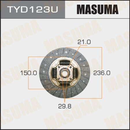 Clutch disc Masuma, TYD123U