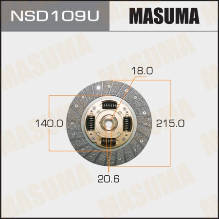 Clutch disc Masuma, NSD109U