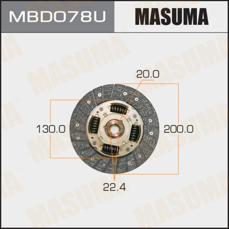 Clutch disc Masuma, MBD078U