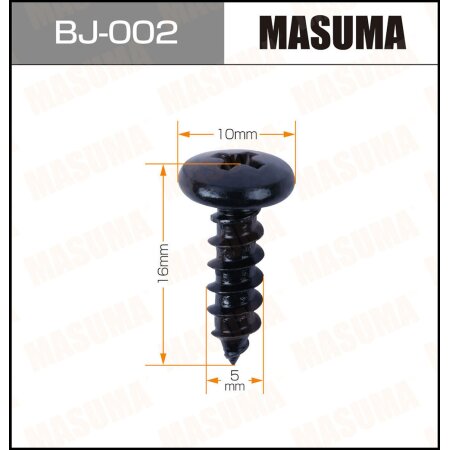 Self-tapping screw Masuma 5x16mm, set of 12pcs, BJ-002