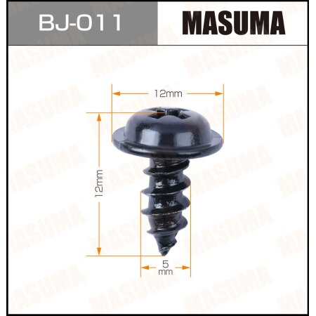 Self-tapping screw Masuma 5x12mm, set of 15pcs, BJ-011
