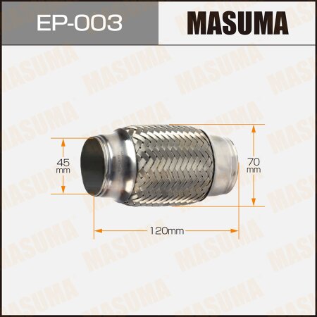 Flex pipe Masuma 2-layer 45x120, EP-003