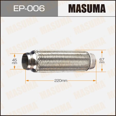 Flex pipe Masuma 2-layer 45x220, EP-006