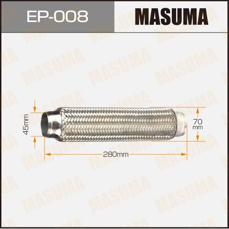 Flex pipe Masuma 2-layer 45x280, EP-008