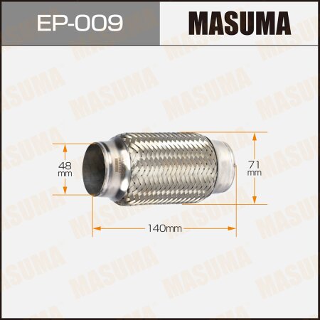 Flex pipe Masuma 2-layer 48x140, EP-009