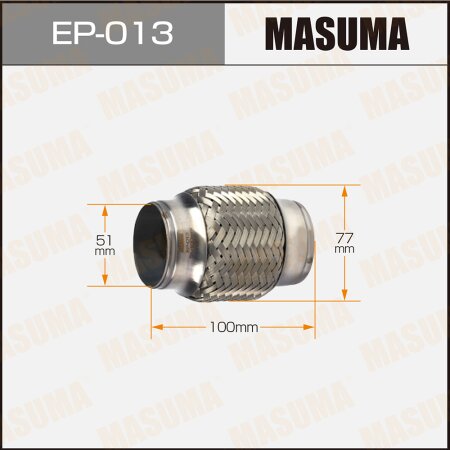 Flex pipe Masuma 2-layer 51x100, EP-013