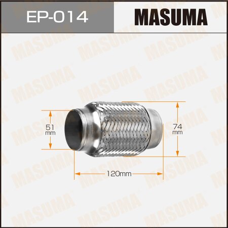 Flex pipe Masuma 2-layer 51x120, EP-014