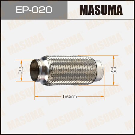 Flex pipe Masuma 2-layer 51x180, EP-020