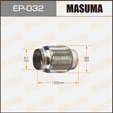 Flex pipe Masuma 2-layer 61x120, EP-032