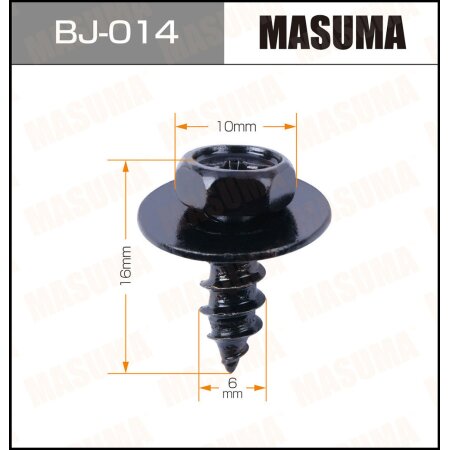 Self-tapping screw Masuma 6x16mm, set of 10pcs, BJ-014
