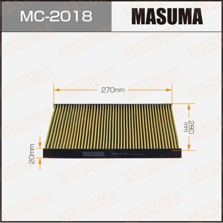 Cabin air filter Masuma, MC-2018