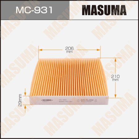 Cabin air filter Masuma, MC-931