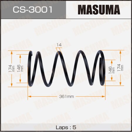 Coil spring Masuma, CS-3001