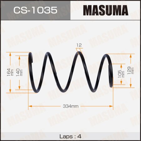 Coil spring Masuma, CS-1035