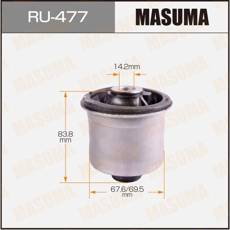 Silent block suspension bush Masuma, RU-477