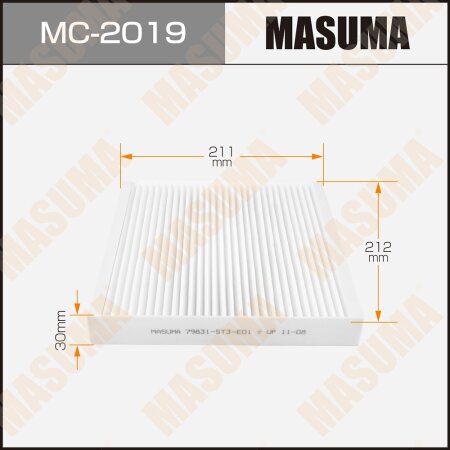 Cabin air filter Masuma, MC-2019
