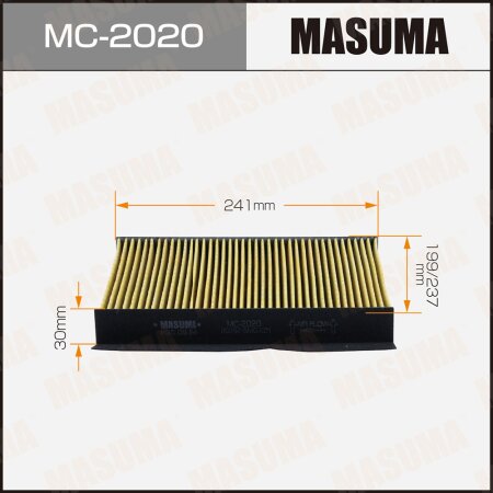 Cabin air filter Masuma, MC-2020