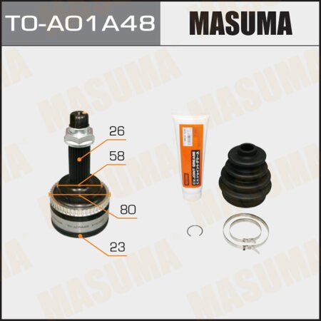 CV joint (outer) Masuma, TO-A01A48