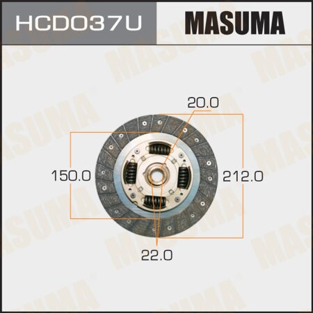 Clutch disc Masuma, HCD037U