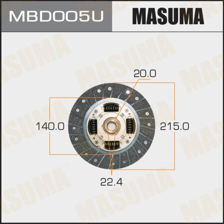 Clutch disc Masuma, MBD005U
