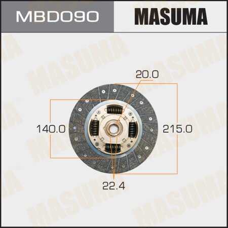 Clutch disc Masuma, MBD090