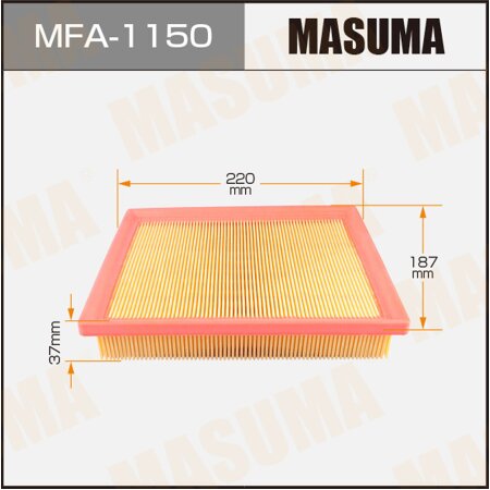 Air filter Masuma, MFA-1150