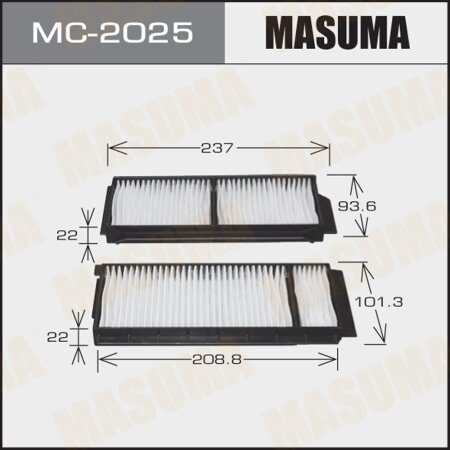 Cabin air filter Masuma, MC-2025