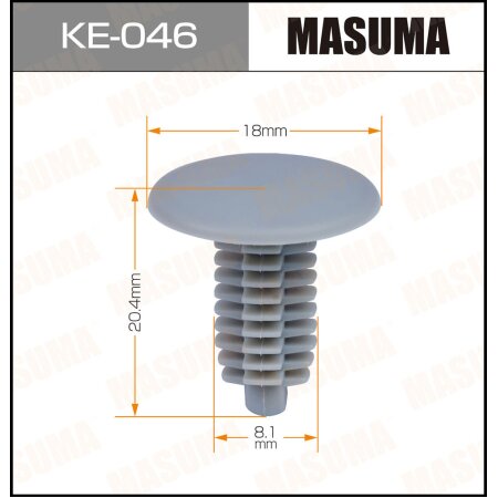 Retainer clip Masuma plastic, KE-046