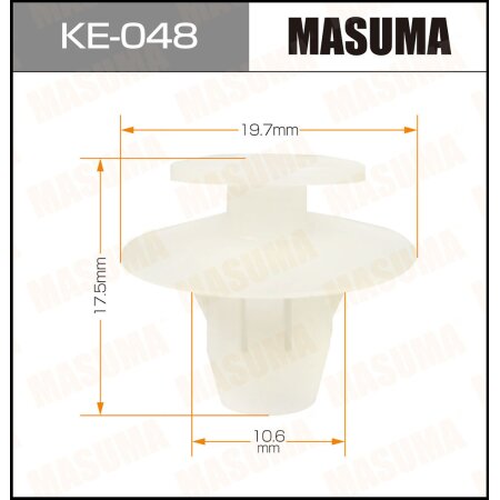 Retainer clip Masuma plastic, KE-048
