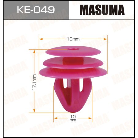 Retainer clip Masuma plastic, KE-049