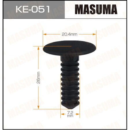 Retainer clip Masuma plastic, KE-051