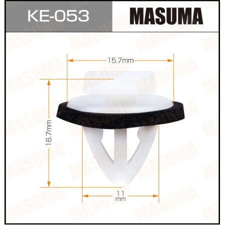 Retainer clip Masuma plastic, KE-053