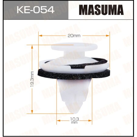 Retainer clip Masuma plastic, KE-054