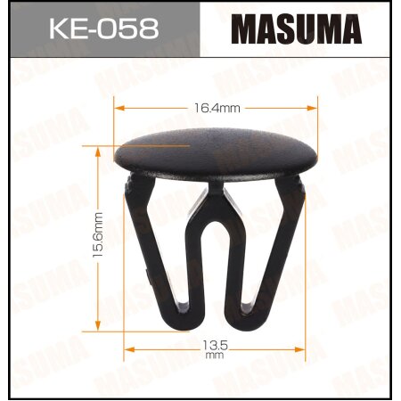 Retainer clip Masuma plastic, KE-058