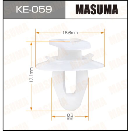 Retainer clip Masuma plastic, KE-059