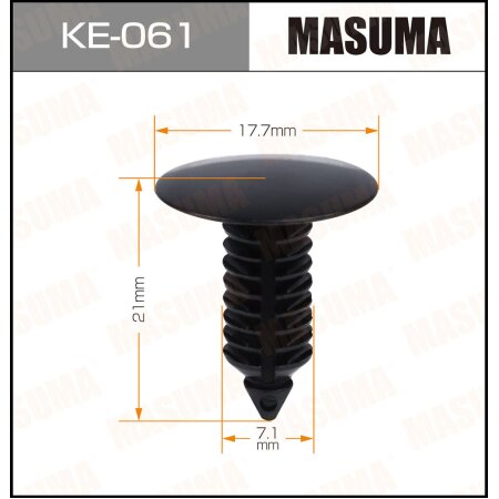 Retainer clip Masuma plastic, KE-061