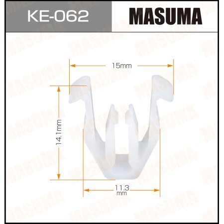 Retainer clip Masuma plastic, KE-062