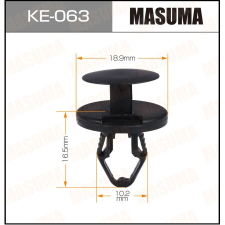 Retainer clip Masuma plastic, KE-063