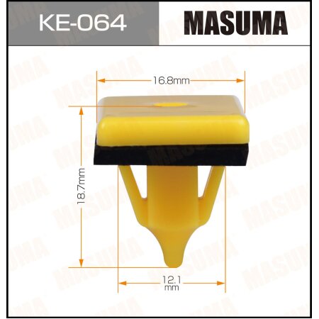 Retainer clip Masuma plastic, KE-064