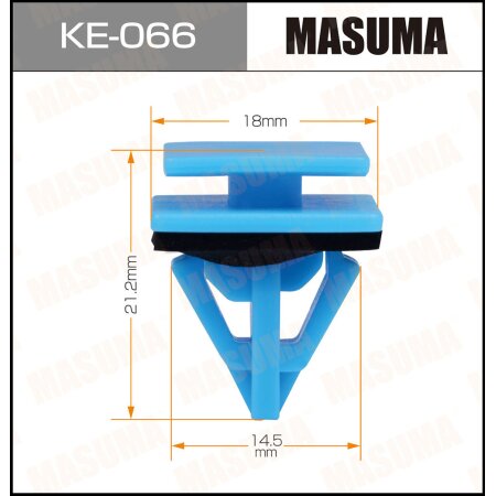 Retainer clip Masuma plastic, KE-066