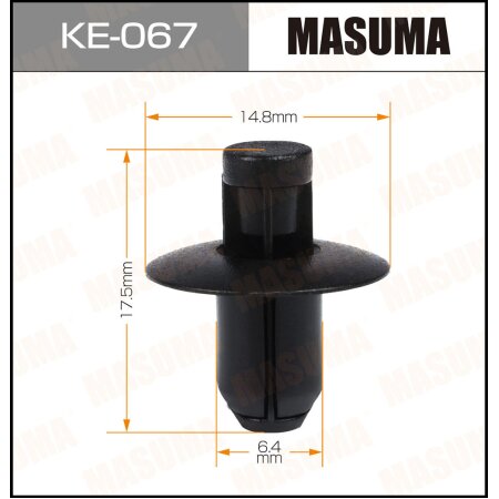 Retainer clip Masuma plastic, KE-067