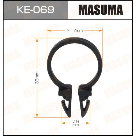 Retainer clip Masuma plastic, KE-069