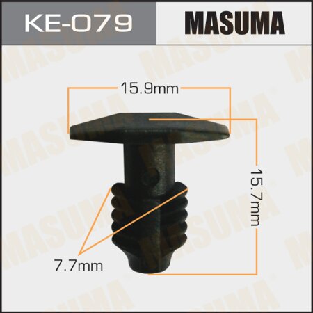 Retainer clip Masuma plastic, KE-079